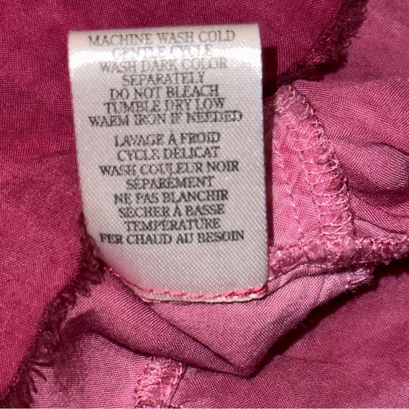 Altar’d State Spaghetti Strap Bohemian Style Dress Swim Cover Up Large Raspberry - Picture 11 of 11